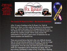 Tablet Screenshot of oxroastcarshow.com